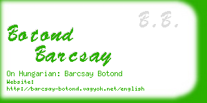 botond barcsay business card